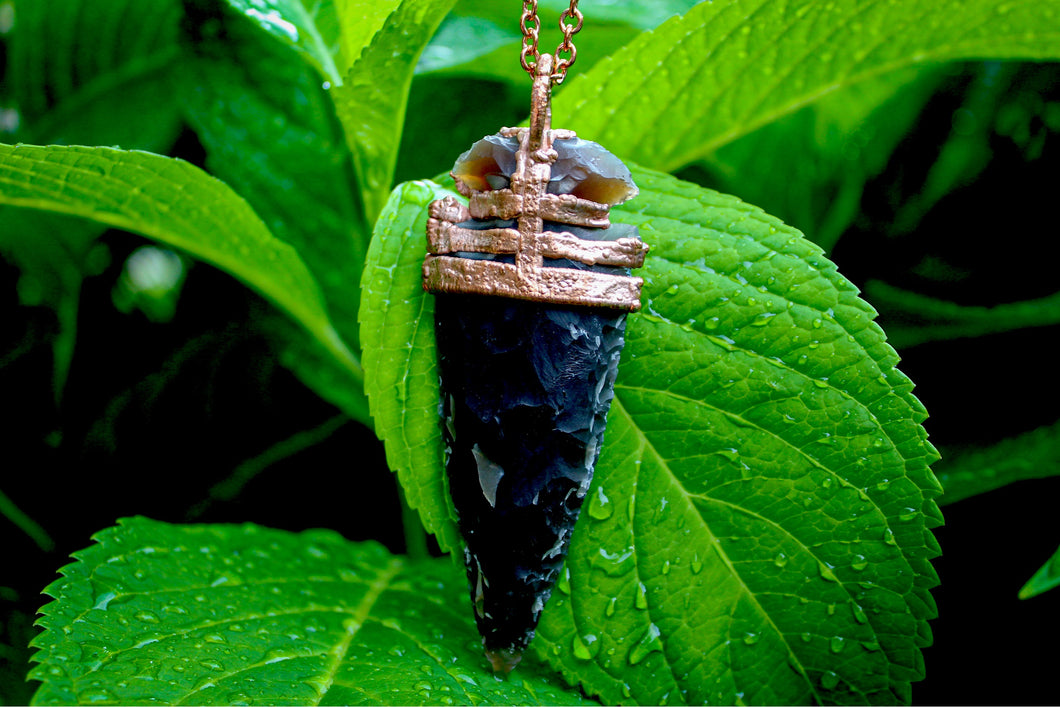 Agate Arrowhead Pendant